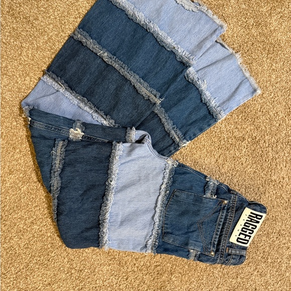 The Ragged Priest Patchwork Denim Jeans 24 - Picture 2 of 5